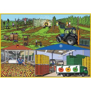 Apfelherkünfte - Deutschland konventioneller Anbau