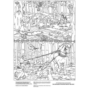 Ausmalbild Nationalpark Hainich 