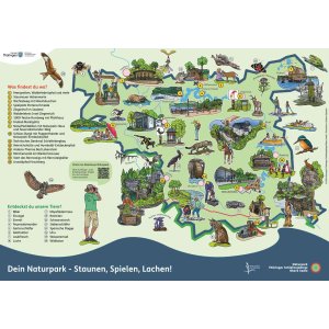 Kinderkarte Thüringer Schiefergebirge - Obere Saale